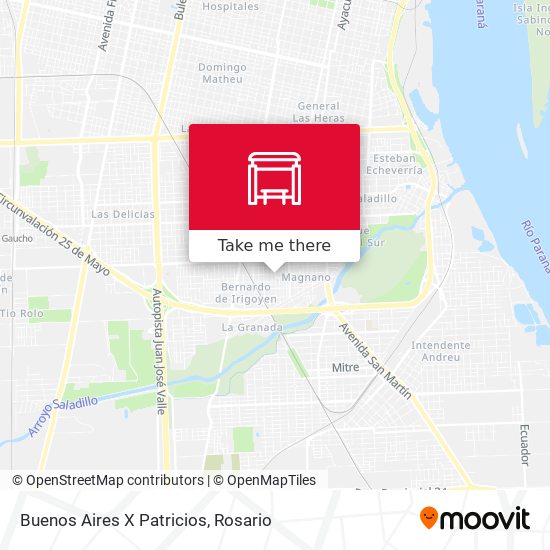 Buenos Aires X Patricios map