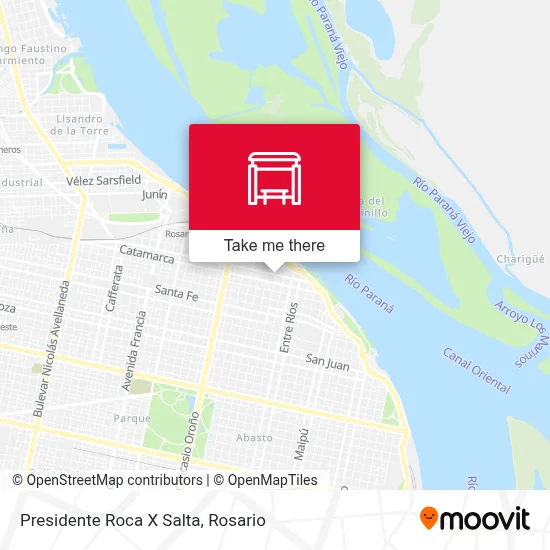 Presidente Roca X Salta map