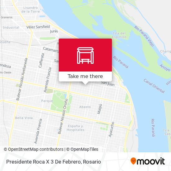 Presidente Roca X 3 De Febrero map