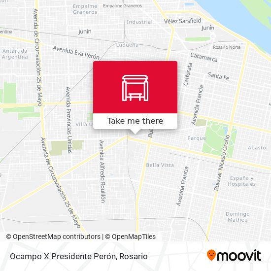 Mapa de Ocampo X Presidente Perón