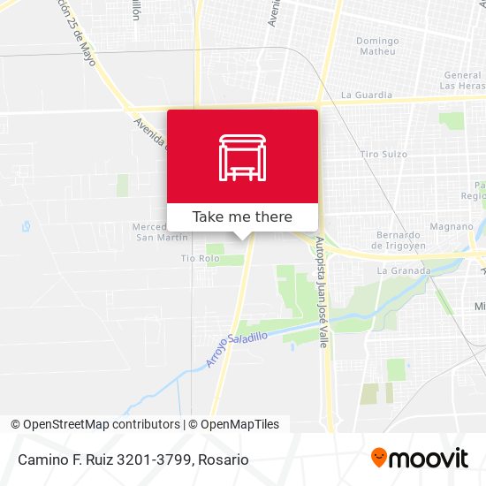 Mapa de Camino F. Ruiz 3201-3799