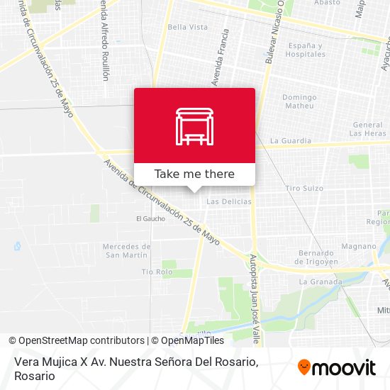 Vera Mujica X Av. Nuestra Señora Del Rosario map