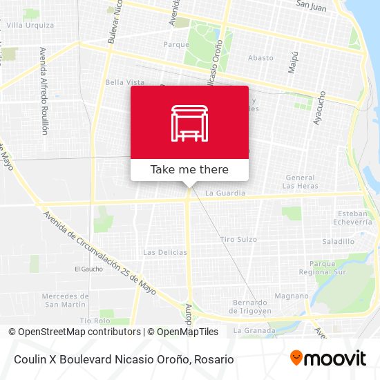 Mapa de Coulin X Boulevard Nicasio Oroño