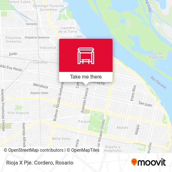 Rioja X Pje. Cordero map