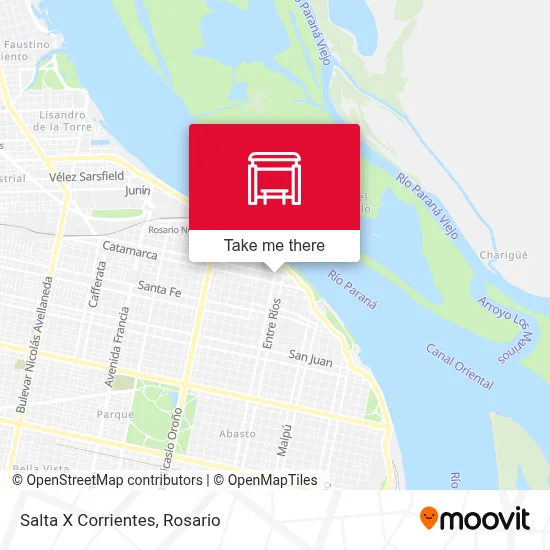 Salta X Corrientes map