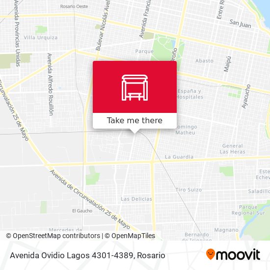 Avenida Ovidio Lagos 4301-4389 map