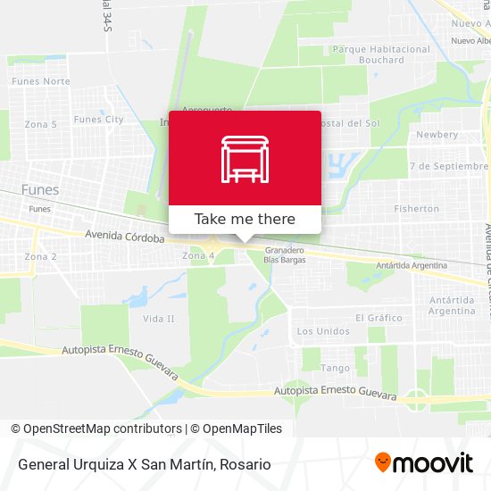 General Urquiza X San Martín map