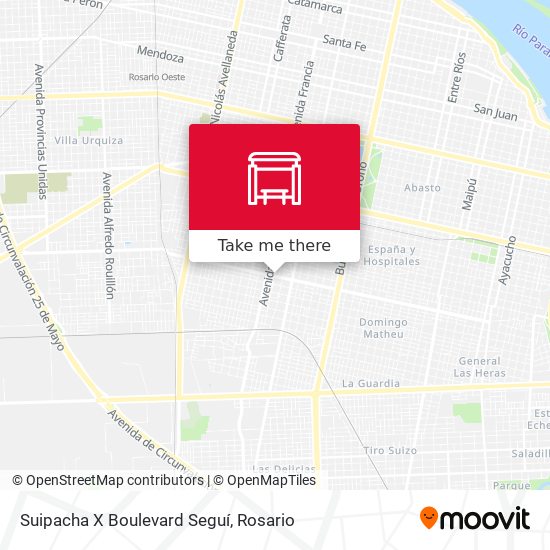 Suipacha X Boulevard Seguí map