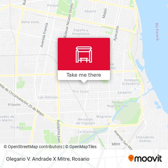 Olegario V. Andrade X Mitre map