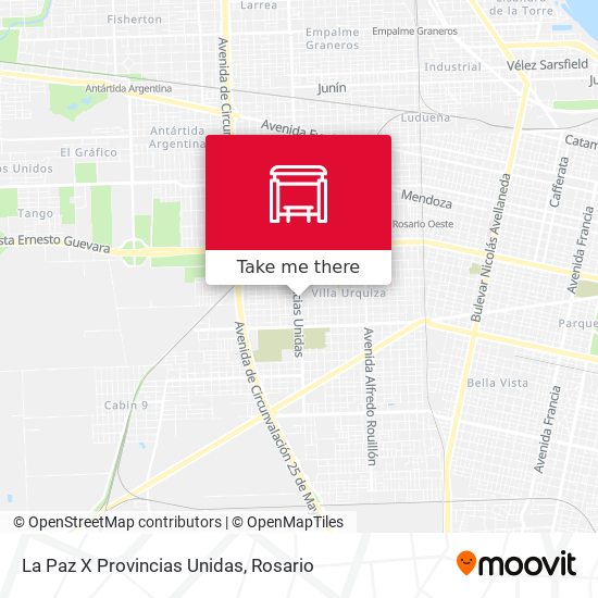 Mapa de La Paz X Provincias Unidas