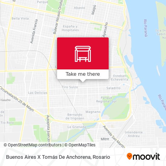Buenos Aires X Tomás De Anchorena map