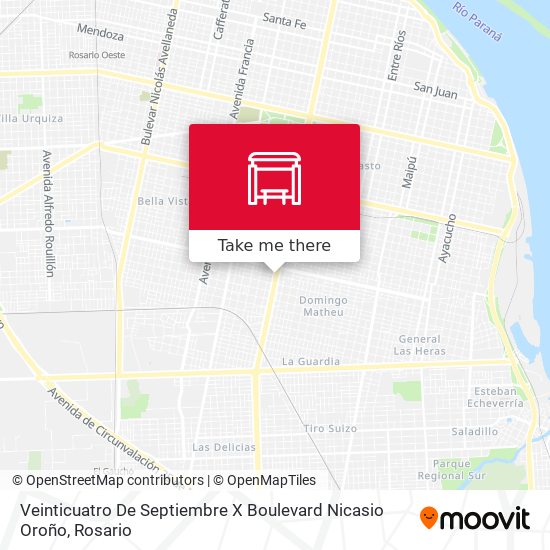 Mapa de Veinticuatro De Septiembre X Boulevard Nicasio Oroño