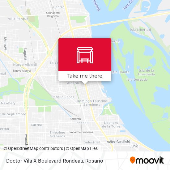 Doctor Vila X Boulevard Rondeau map