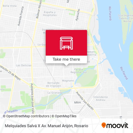 Melquíades Salvá X Av. Manuel Arijón map