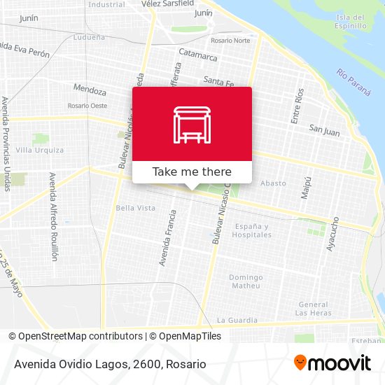 Avenida Ovidio Lagos, 2600 map