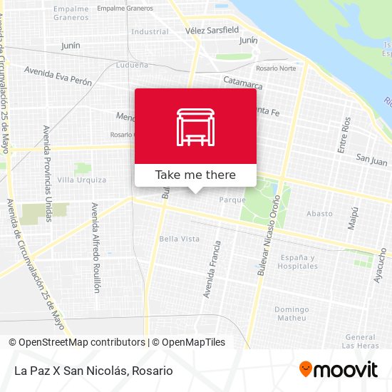 Mapa de La Paz X San Nicolás