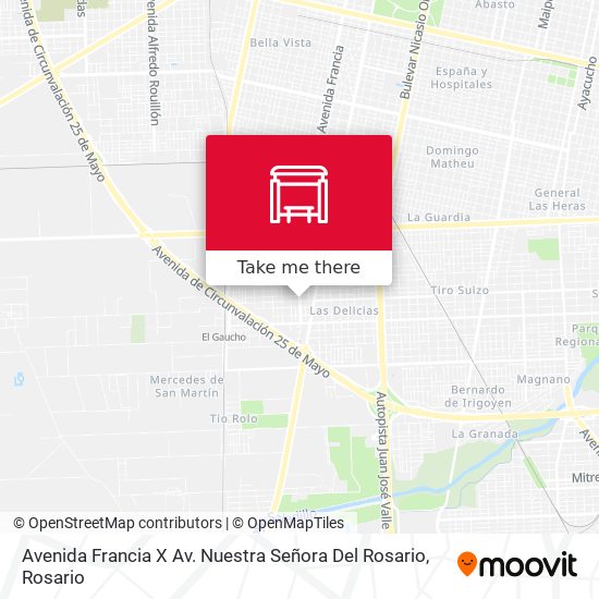 Avenida Francia X Av. Nuestra Señora Del Rosario map
