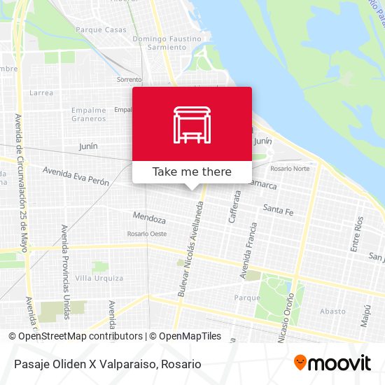 Mapa de Pasaje Oliden X Valparaiso
