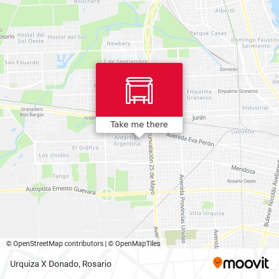 Urquiza X Donado map