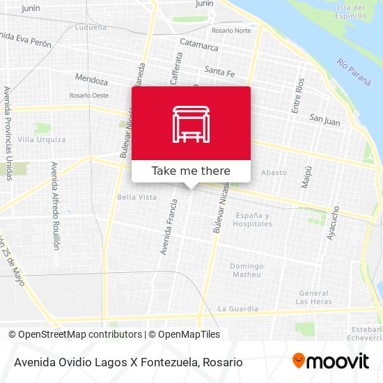 Avenida Ovidio Lagos X Fontezuela map