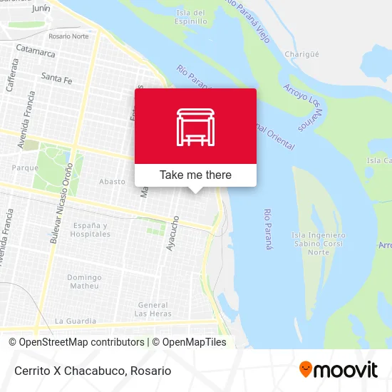 Cerrito X Chacabuco map