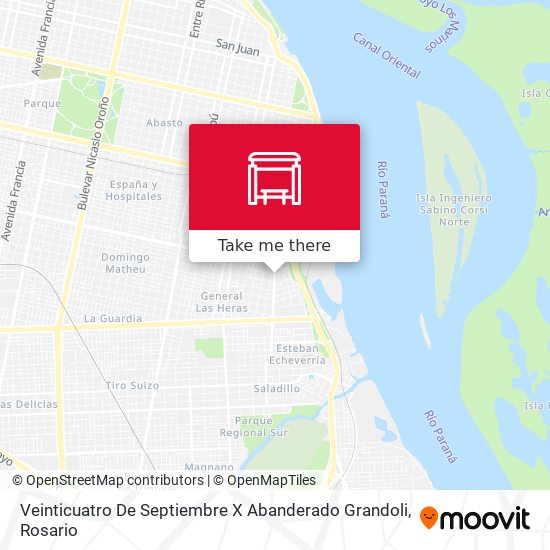 Veinticuatro De Septiembre X Abanderado Grandoli map