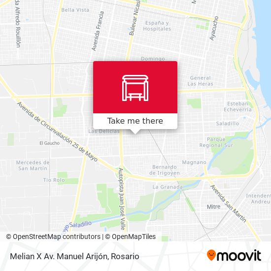 Mapa de Melian X Av. Manuel Arijón