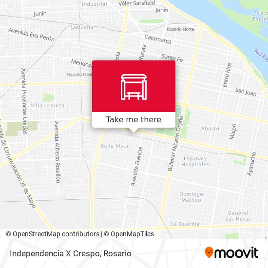 Mapa de Independencia X Crespo