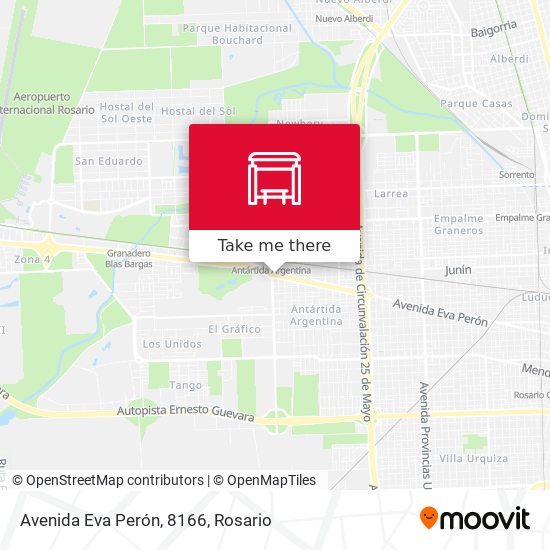 Avenida Eva Perón, 8166 map