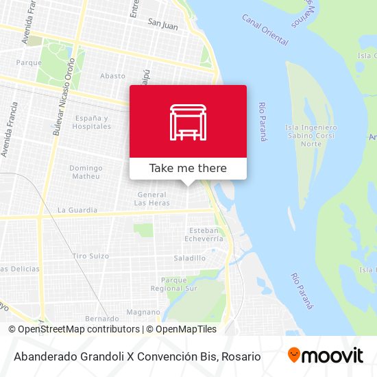 Abanderado Grandoli X Convención Bis map