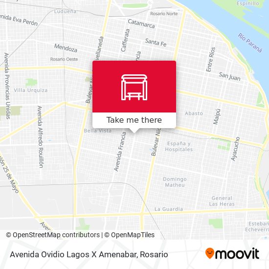 Avenida Ovidio Lagos X Amenabar map