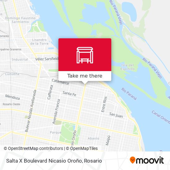 Salta X Boulevard Nicasio Oroño map