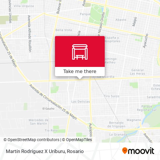 Martín Rodríguez X Uriburu map