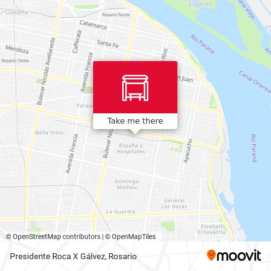 Presidente Roca X Gálvez map