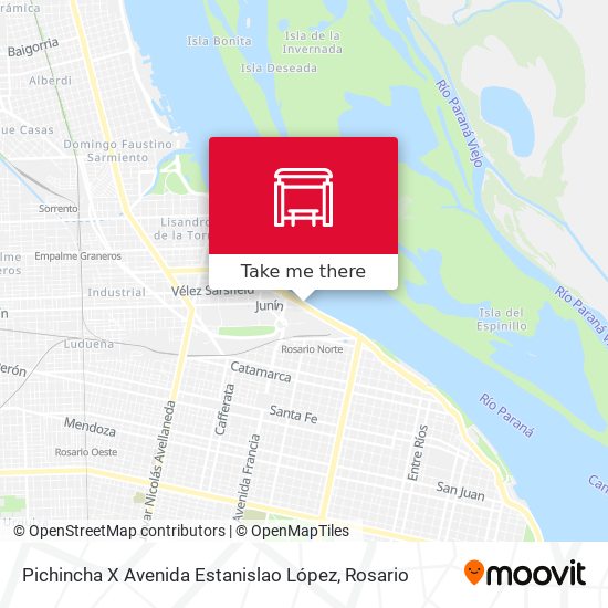 Pichincha X Avenida Estanislao López map