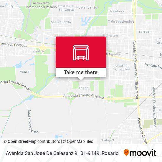 Avenida San José De Calasanz 9101-9149 map