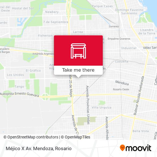 Mapa de Méjico X Av. Mendoza