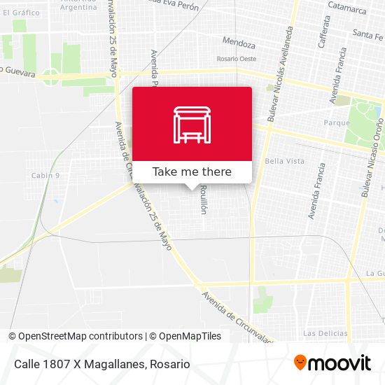 Calle 1807 X Magallanes map