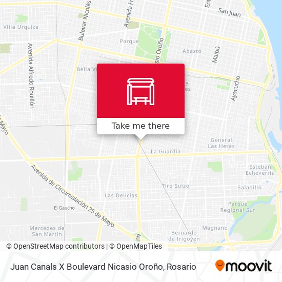 Juan Canals X Boulevard Nicasio Oroño map