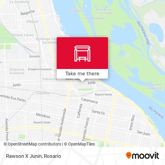 Mapa de Rawson X Junín