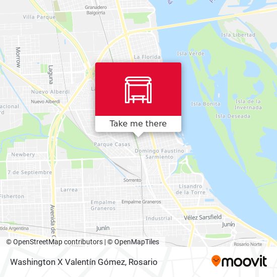 Washington X Valentín Gómez map