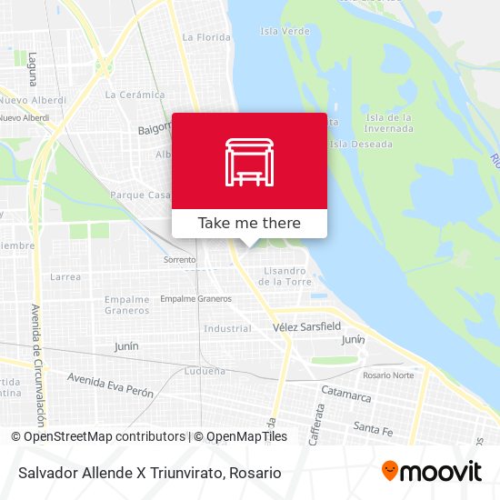 Salvador Allende X Triunvirato map