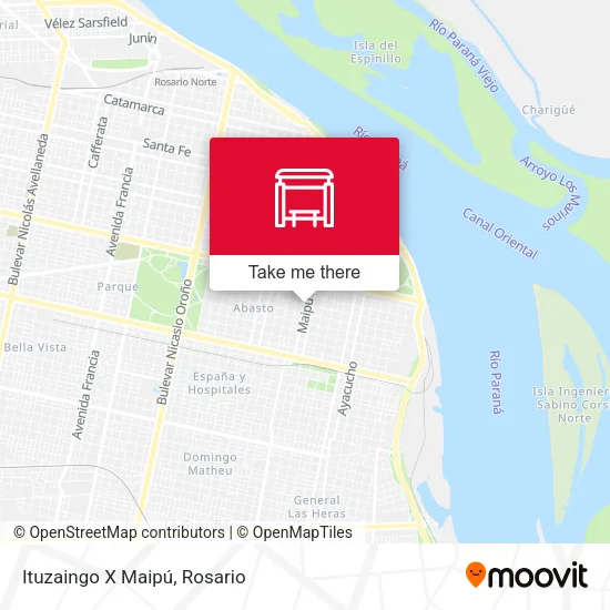 Mapa de Ituzaingo X Maipú