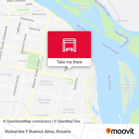 Riobamba Y Buenos Aires map