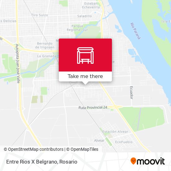 Mapa de Entre Rios X Belgrano