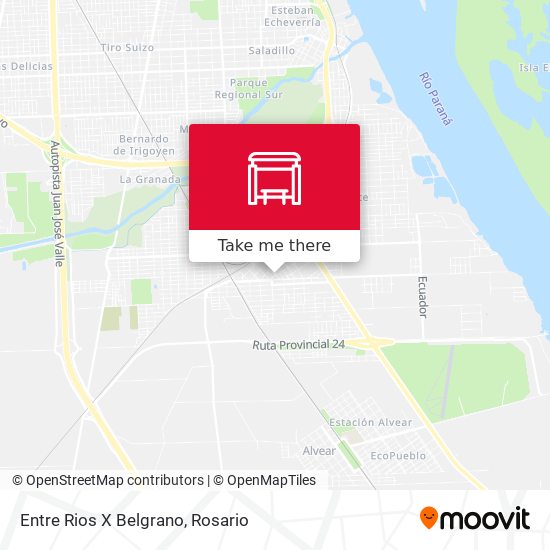 Mapa de Entre Rios X Belgrano