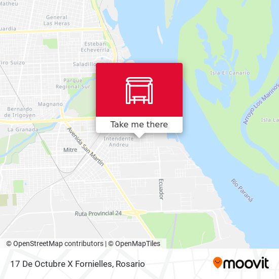 Mapa de 17 De Octubre X Fornielles
