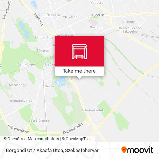 Börgöndi Út / Akácfa Utca map
