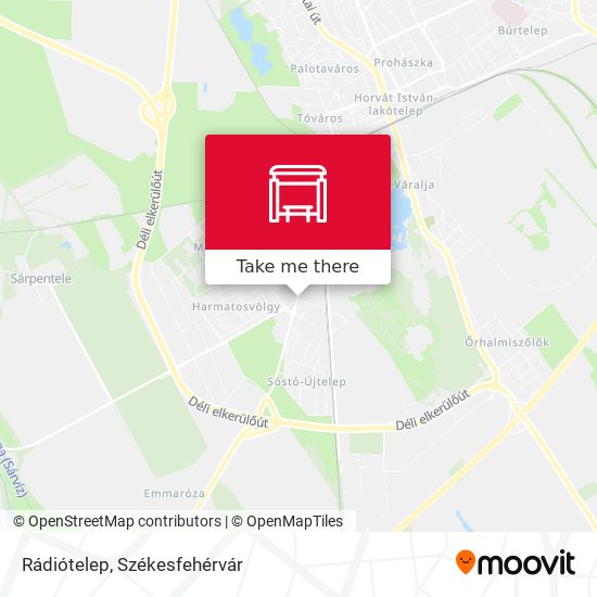 Rádiótelep map