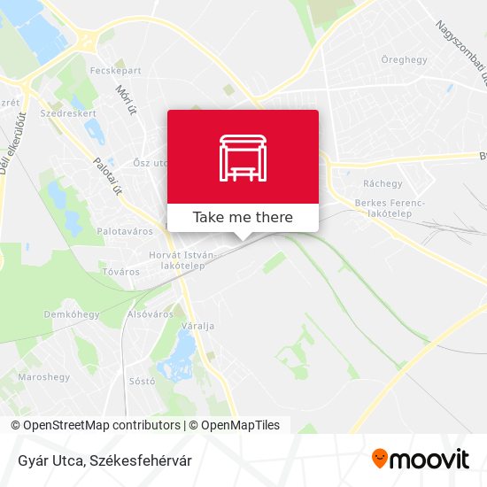 Gyár Utca map